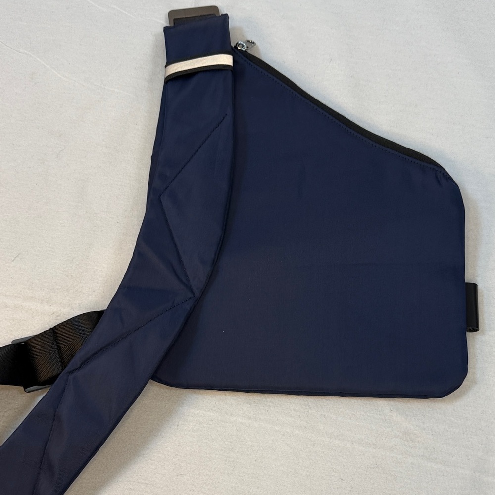 Wander Plus Anti-Theft Slim Travel Navy Blue Crossbody Sling Bag - Picture 4 of 16